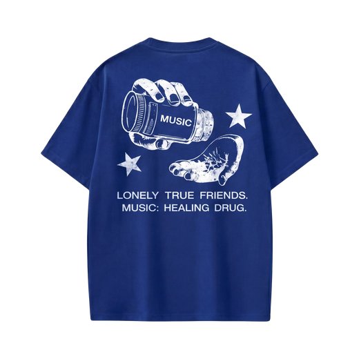 Off supply Music Drug Blue T-shirt