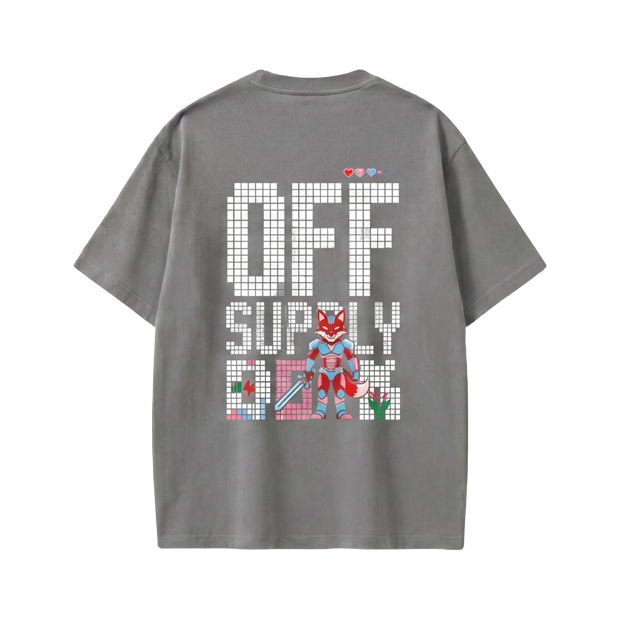 Off supply Pixel Warrior Grey T-shirt