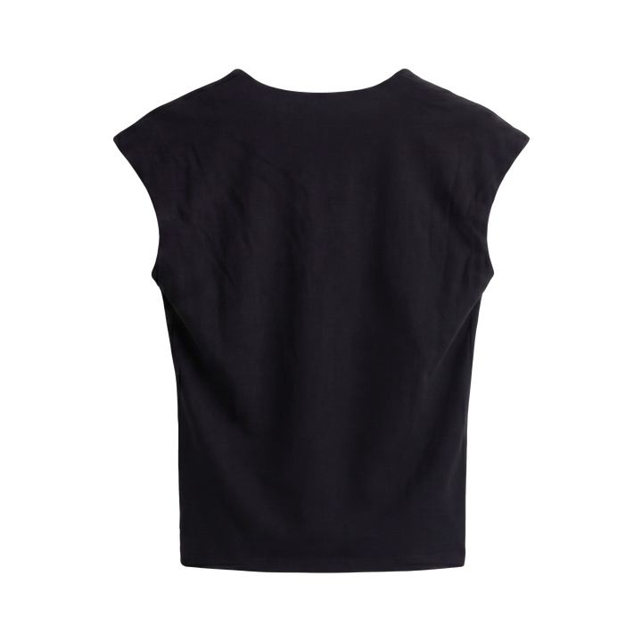 Off Supply Essence Black Crop Top