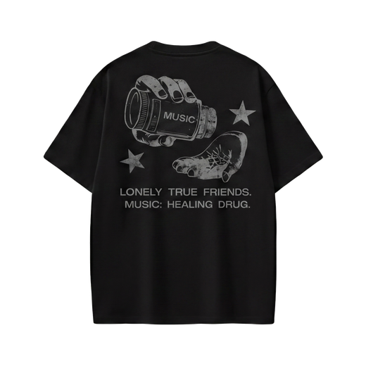 Off supply Music Drug Black T-shirt