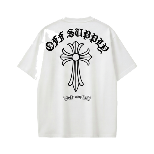 Off Supply Premium Ornate Cross T-Shirt