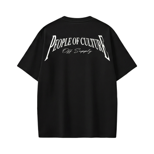 Off supply People of Culture Black t-shirt