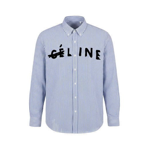 Off Supply Line Up Blue Striped Shirt