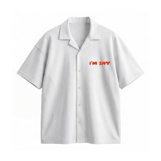 Off Supply Shy Bunny White Bowling Shirt
