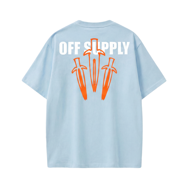 Off supply Orange Dagger light blue t-shirt