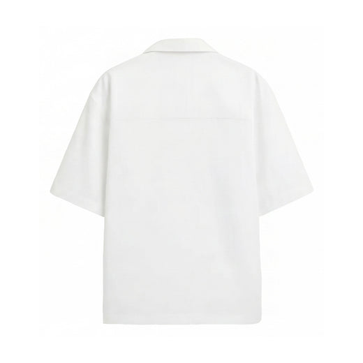 Off Supply In Transit White Bowling Shirt