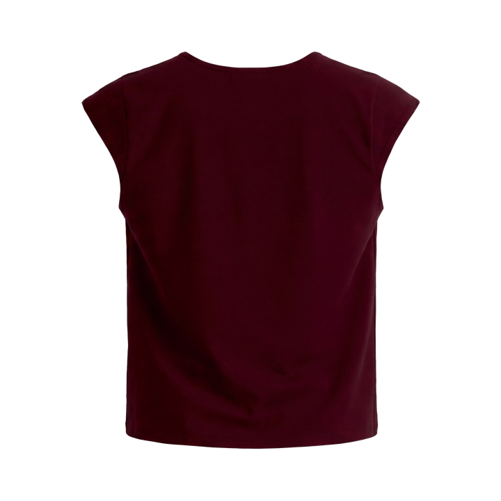 Off Supply Essence Cherry Red Crop Top