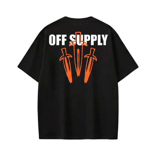 Off supply Orange Dagger black t-shirt