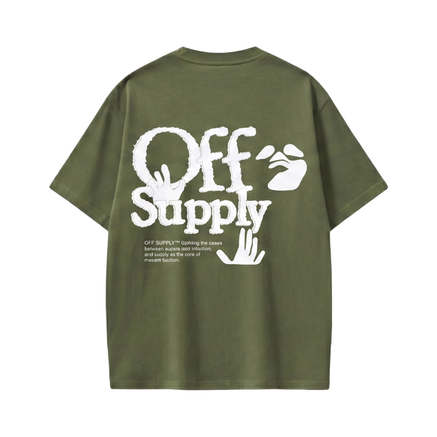 Off supply Modern Fashion olive green t-shirt