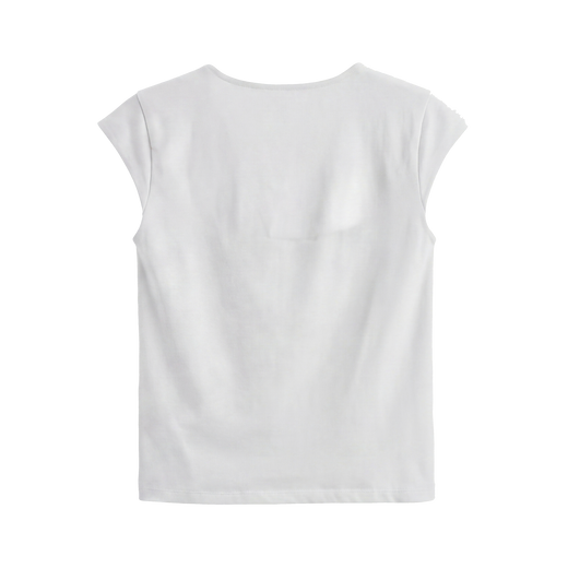 Off Supply Essence White Crop Top