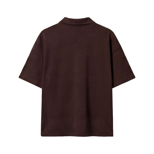 Off Supply Westwood Tennis Club Brown Quarter Zip T-shirt