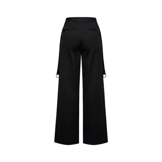 Off Supply Double Belted Wide Pants