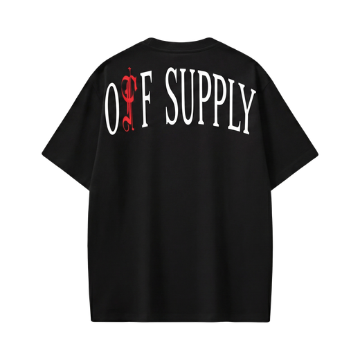 Off Supply Aurora Flames Statement T-shirt