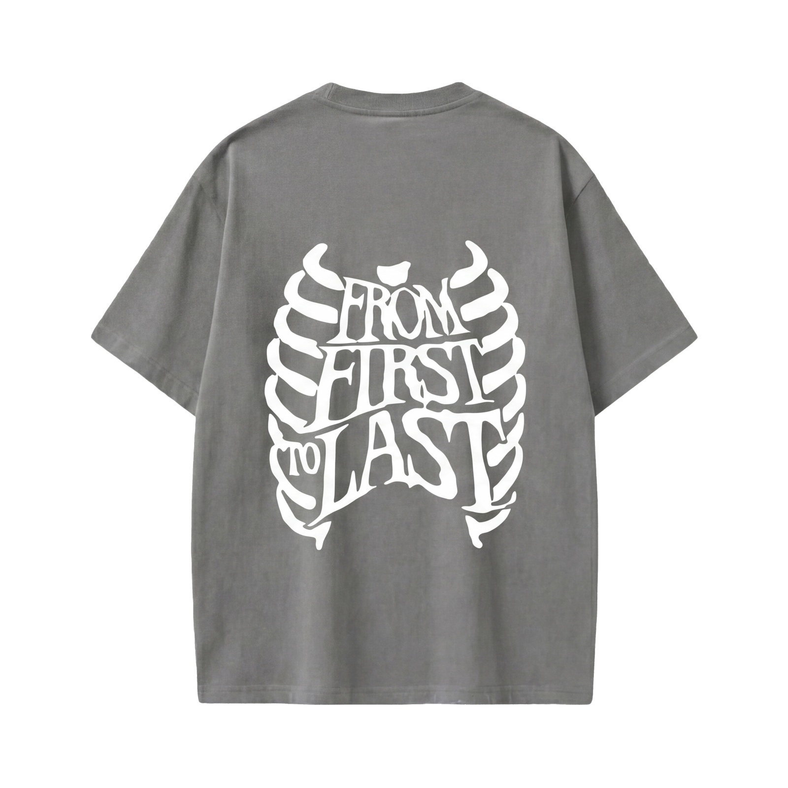 Off supply From First to last grey t-shirt