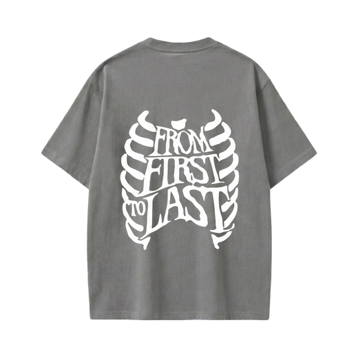 Off supply From First to last grey t-shirt