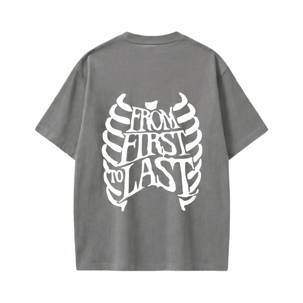 Off supply From First to last grey t-shirt