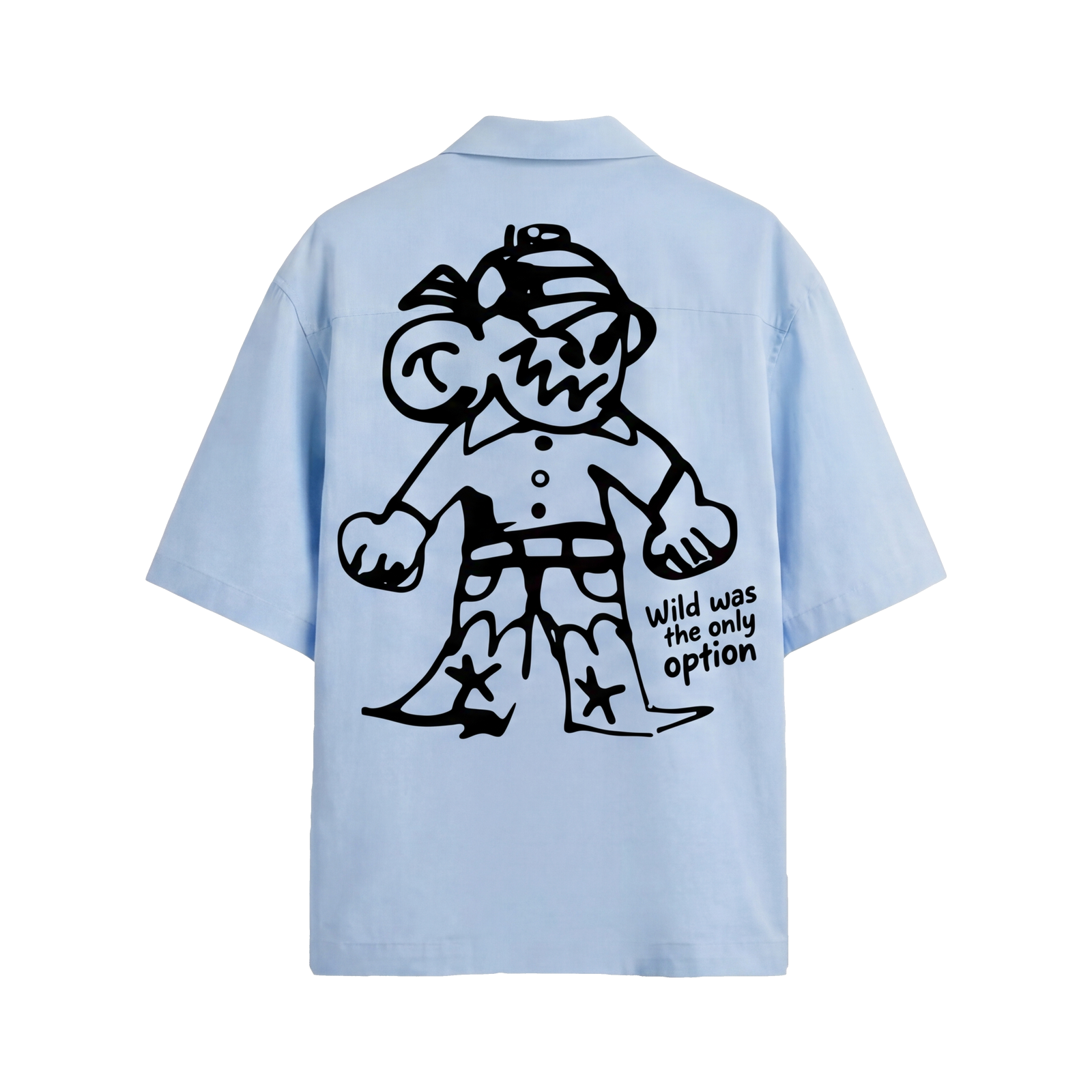 Off Supply Rogue Club Ice Blue Bowling Shirt