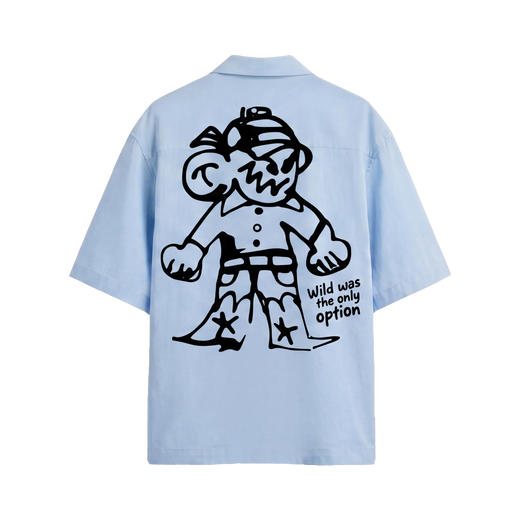 Off Supply Rogue Club Ice Blue Bowling Shirt
