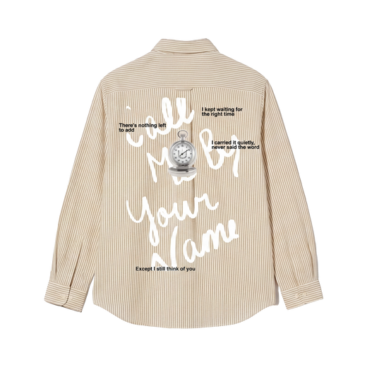 Off Supply Call Me By Your Name Beige Shirt