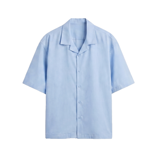 Off Supply Motion Bowling Shirt - Ice Blue