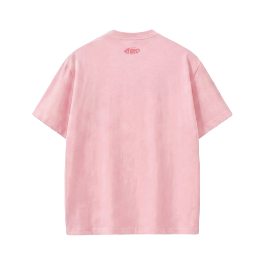 STAY PAWSITIVE OFF SUPPLY PINK T-SHIRT