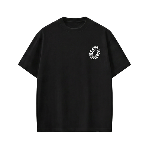 Off Supply Premium Heavyweight Graphic Black T-Shirt