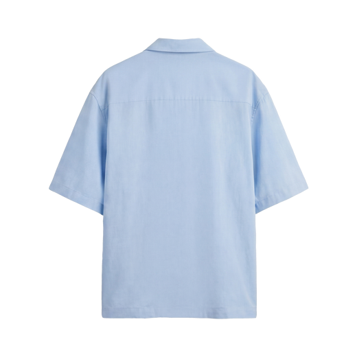 Off Supply In Transit Light Blue Bowling Shirt