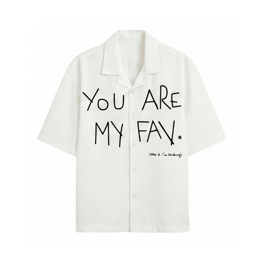 Off Supply Cupid_s Fav White Bowling Shirt