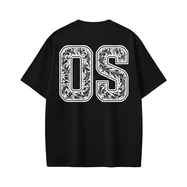 Off supply OS black T-shirt