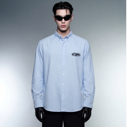 Twenties Off Supply Ice Blue Shirt