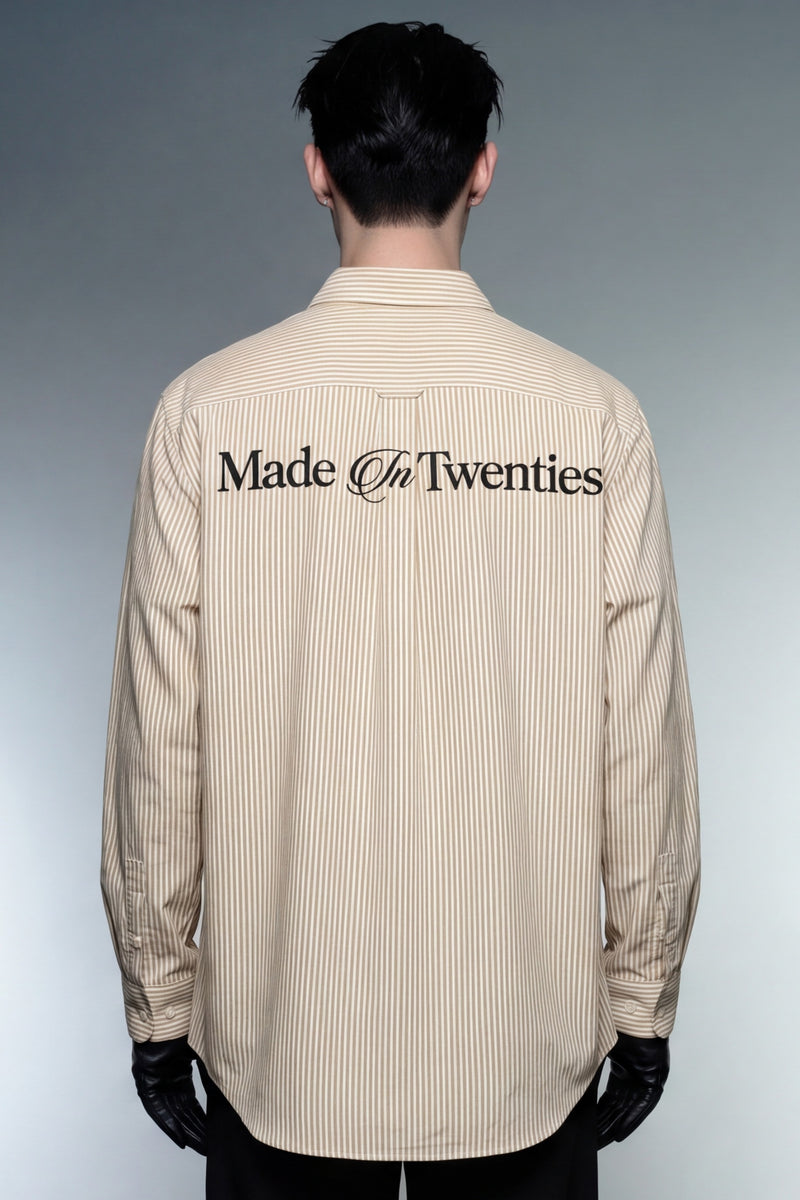 twenties-off-supply-yellow-striped-shirt model back